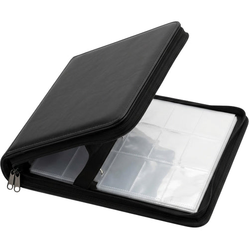 Mpjwd Nine Pocket Zip Card Binder Black - Product view