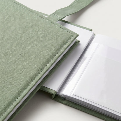 Mpjwd Slip In Photo Pocket Album Sage Linen - Detail view